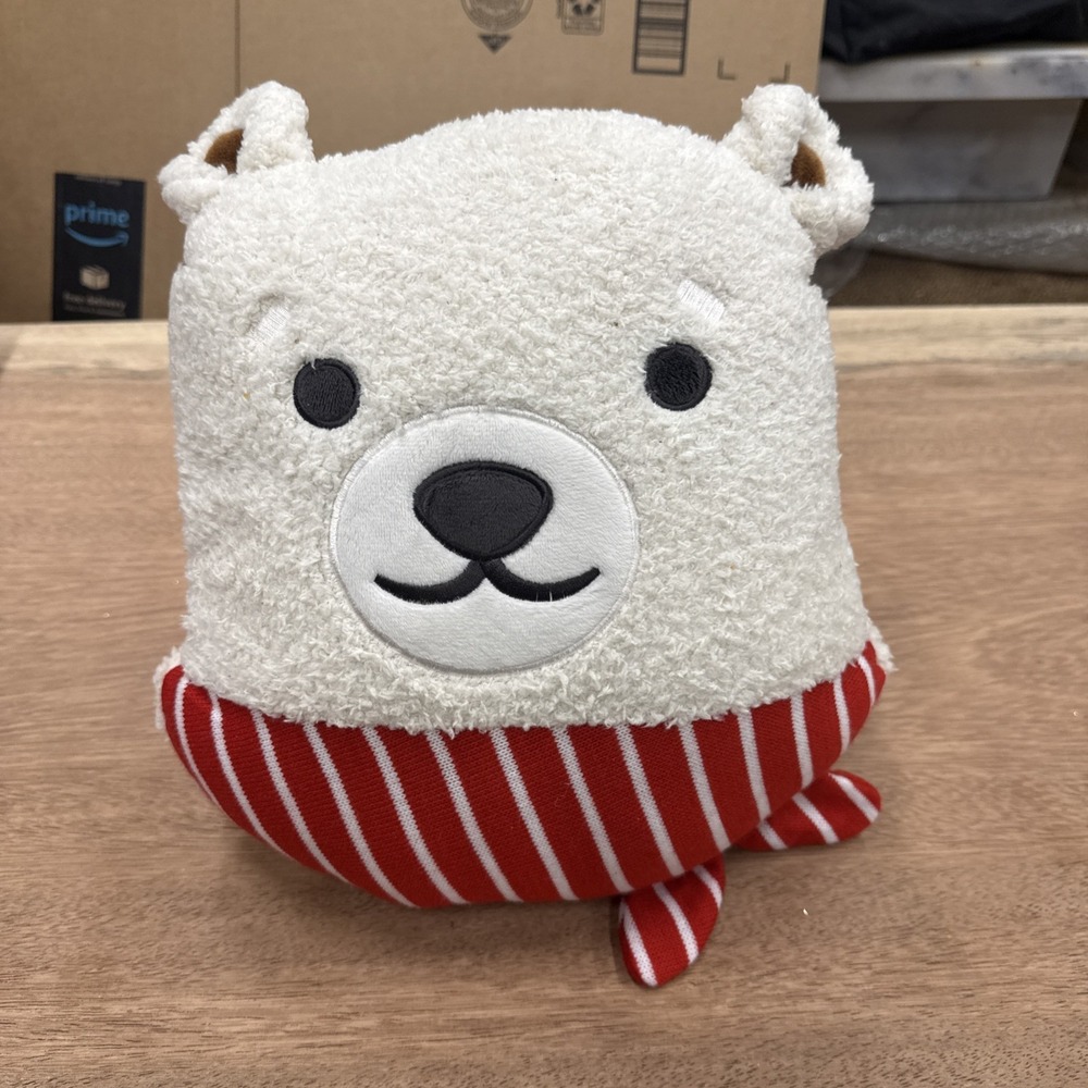 Wondershop Holiday Bear With Red Scarf Toss Pillow Target